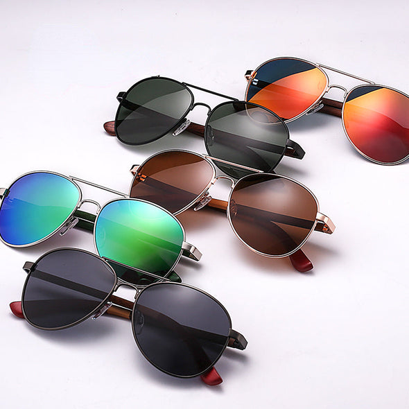 Brand Designer Women Sunglasses Polarized Rays Lens Vintage Sun Glasses metal Men Fashion