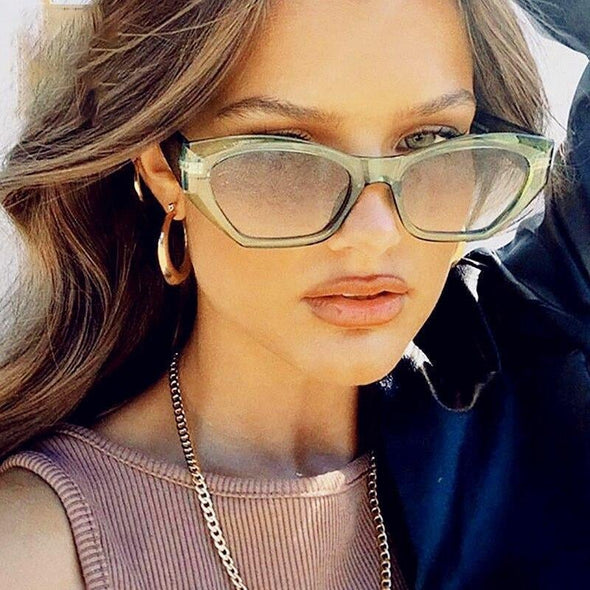Cateye Women Sunglasses Luxury Brand Glasses Women/Men Brand Designer Eyeglasses For Women/Men Small Frame Okulary