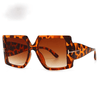 Classic Oversized Square Sunglasses  Leopard Sun Glasses Female Gradient Vintage