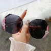 Fashion Glasses Diamond Sunglasses Women Brand Rimless Shades For Women Luxury Vintage Vasos Decorativos Zonnebril Dames