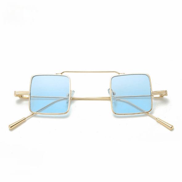 Women Vintage Multicolor Square Steampunk Sunglasses UV400