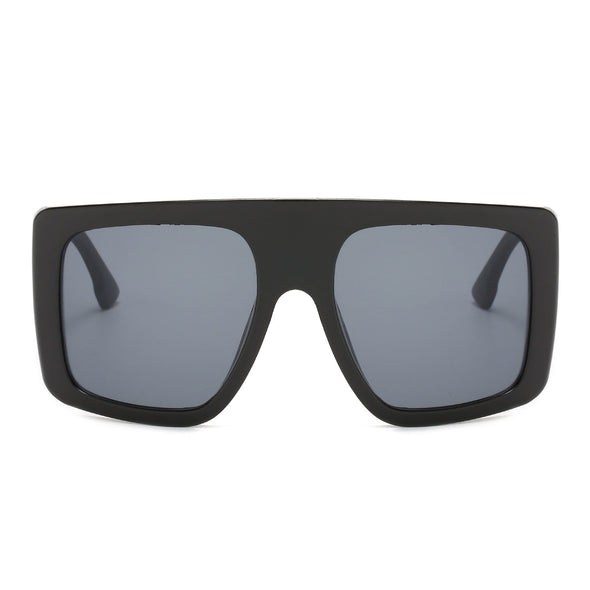 Vintage Big Frame Oversized Sunglasses Square Gradient Shades