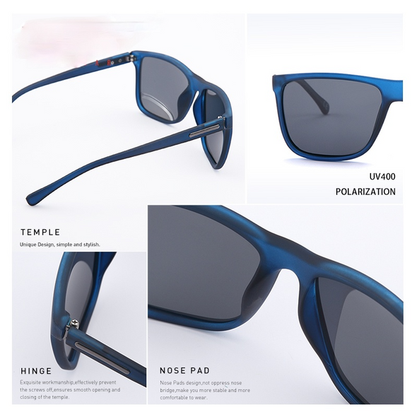 Brand Polarized sunglasses Men UV400 Classic Male Square Glasses Driving Travel Eyewear Gafas Oculos PL243