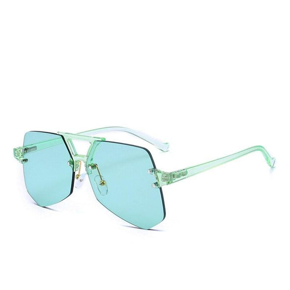 Fashion Oversize Sunglasses Women Mirror Coating Vintage Goggle Famous Women Sunglasses