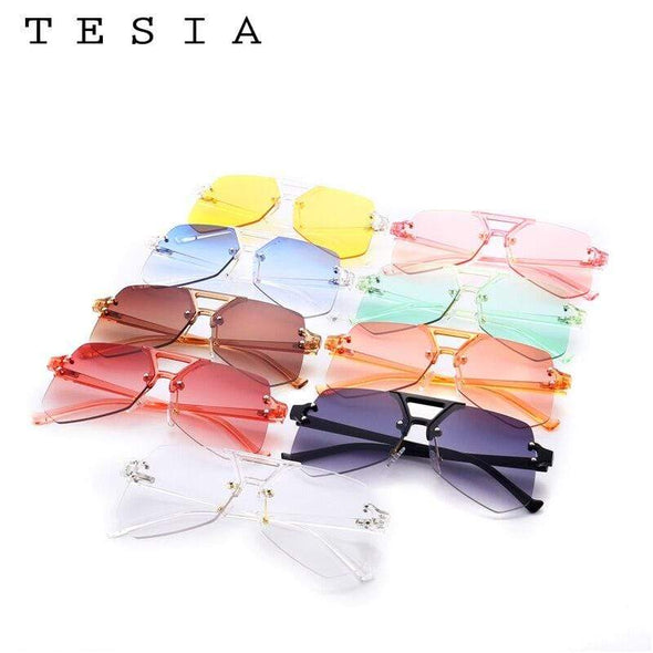 Fashion Oversize Sunglasses Women Mirror Coating Vintage Goggle Famous Women Sunglasses