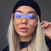 New Fashion Pilot Sunglasses Women Oversized Luxury Sun Glasses For Female Cool Mirror Vintage Lady Gradient Shades UV400