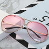New Fashion Pilot Sunglasses Women Oversized Luxury Sun Glasses For Female Cool Mirror Vintage Lady Gradient Shades UV400