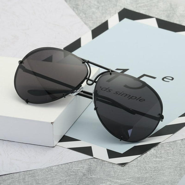 New Fashion Pilot Sunglasses Women Oversized Luxury Sun Glasses For Female Cool Mirror Vintage Lady Gradient Shades UV400