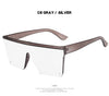 Square Women  Luxury Vintage Design Big Frame Mirror Sunglasses