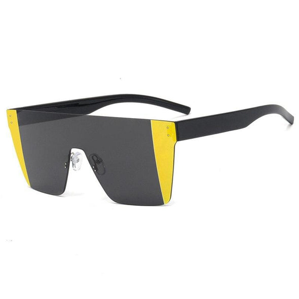 ladies square sunglasses ladies frame shadow retro brand designer women's Gradient oversized sunglasses