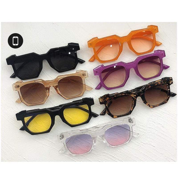 Square Sunglasses Women Men Fashion New Vintage Shades Glasses UV400