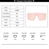 Vintage Big Frame Oversized Sunglasses Square Gradient Shades