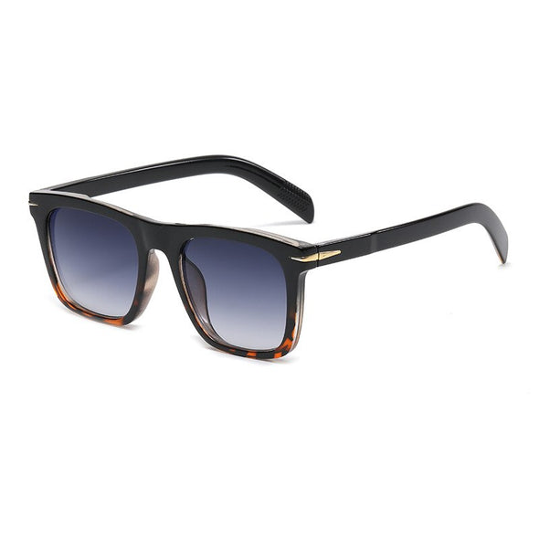 Classic Men's Square Sunglasses Fashion Brand Designer Rivet Retro Women Sun Glasses UV400  Beckham Style Driver Eyewear