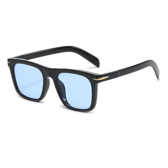 Classic Men's Square Sunglasses Fashion Brand Designer Rivet Retro Women Sun Glasses UV400  Beckham Style Driver Eyewear