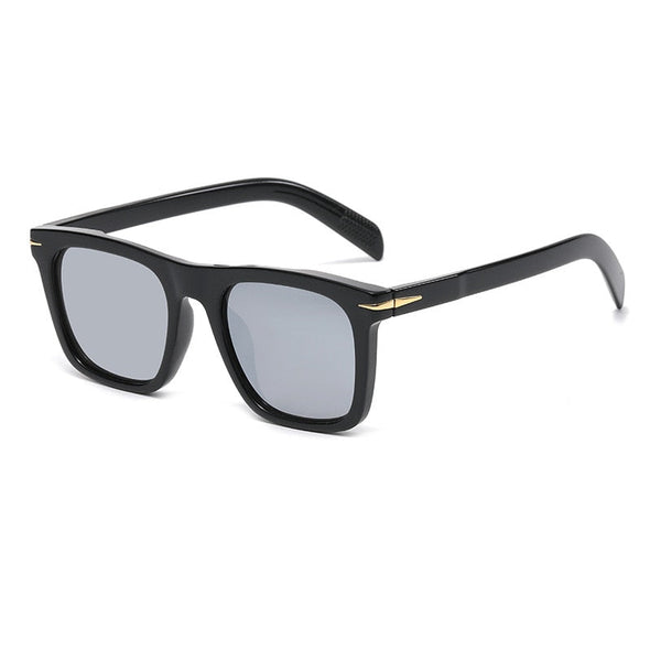 Classic Men's Square Sunglasses Fashion Brand Designer Rivet Retro Women Sun Glasses UV400  Beckham Style Driver Eyewear