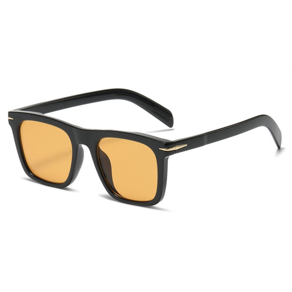 Classic Men's Square Sunglasses Fashion Brand Designer Rivet Retro Women Sun Glasses UV400  Beckham Style Driver Eyewear
