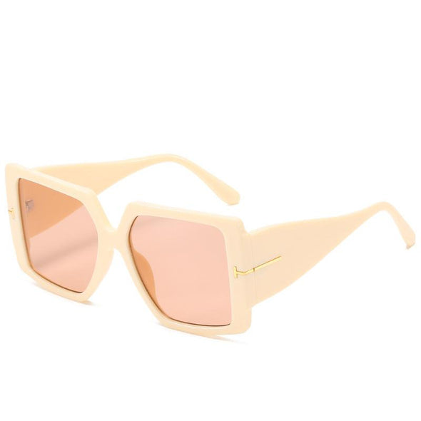 Classic Oversized Square Sunglasses  Leopard Sun Glasses Female Gradient Vintage Big Shades UV400