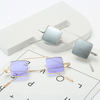 Women Vintage Multicolor Square Steampunk Sunglasses UV400