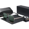 New Driving Men's Polarized Sunglasses Ultra Thin Temples Pilot Sun Glasses For Men UV400 Retro Eyewear