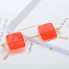 Women Vintage Multicolor Square Steampunk Sunglasses UV400