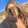 Faceshield Protective Glasses Goggles Brown