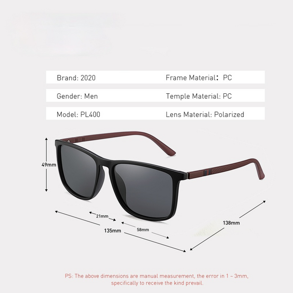 Design Brand New Polarized Sunglasses Men Fashion Trend Accessory Male Eyewear Sun Glasses Oculos Gafas PL400