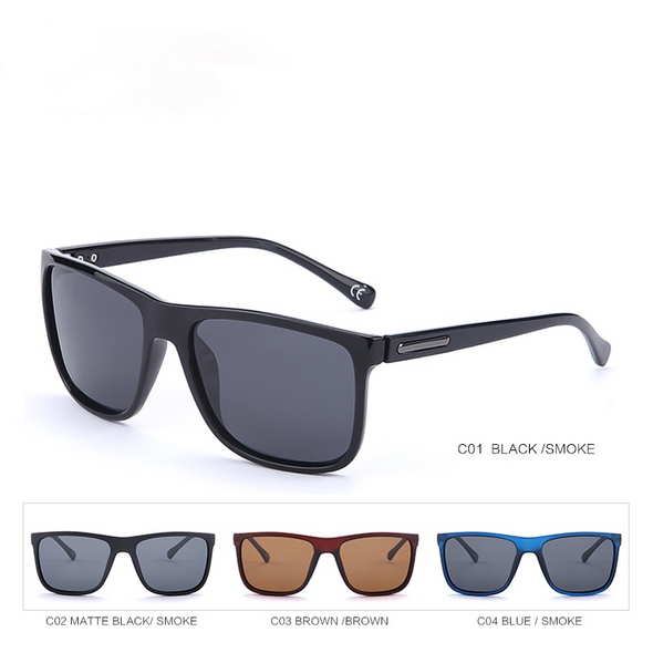 Brand Polarized sunglasses Men UV400 Classic Male Square Glasses Driving Travel Eyewear Gafas Oculos PL243