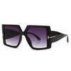 Classic Oversized Square Sunglasses  Leopard Sun Glasses Female Gradient Vintage
