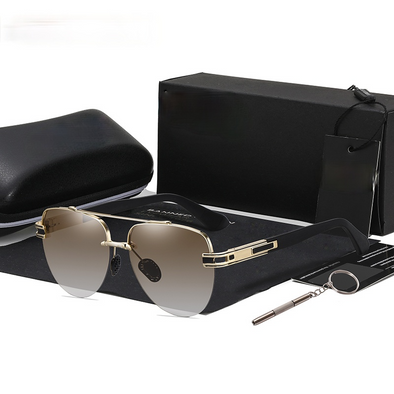 Male Driving TAC Metal men's Brand Sun glasses High Quality Man Eyewear UV400 Original Designer Oculos