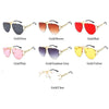 Oversized Frameless Sunglasses Ladies Women Luxury Metal Punk Sun Glasses Men Brand Design UV400 Goggles