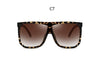 Big Frame Square Sunglasses Women fashion Flat Top Oversize Luxury Brand Gradient sun glasses for women