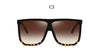 Big Frame Square Sunglasses Women fashion Flat Top Oversize Luxury Brand Gradient sun glasses for women