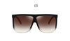 Big Frame Square Sunglasses Women fashion Flat Top Oversize Luxury Brand Gradient sun glasses for women