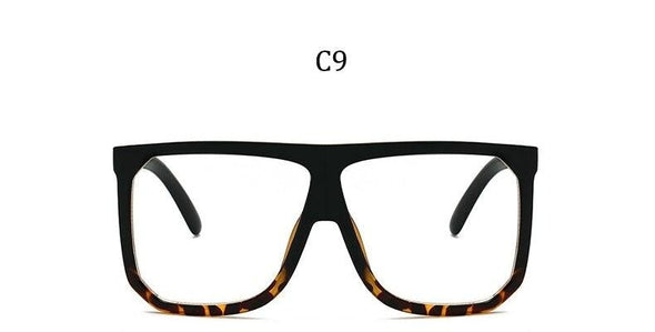 Big Frame Square Sunglasses Women fashion Flat Top Oversize Luxury Brand Gradient sun glasses for women