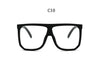 Big Frame Square Sunglasses Women fashion Flat Top Oversize Luxury Brand Gradient sun glasses for women