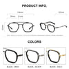 Eyeglasses For Men Anti Blue Ray Discoloration Optical Glasses Clear Vision High Quality Alloy Full Frame Glasses