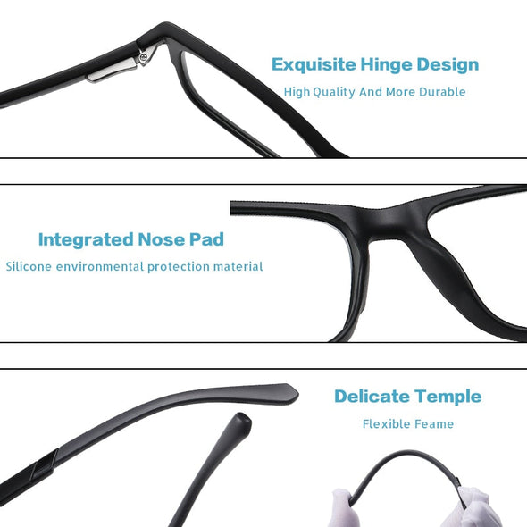 Blue Light Blocking Glasses Men Fashion Square Reading Optics Eyeglasses Frame Women Computer Eyewear