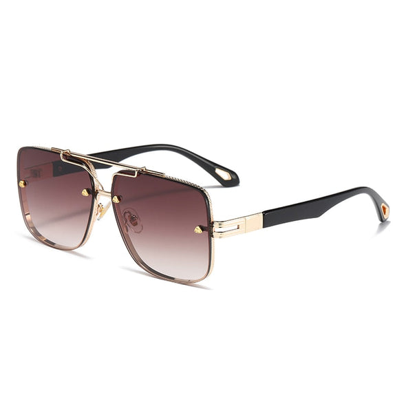 Vintage Sunglasses 2023 Fashion Trend Square Sun Glasses For Men Brand Designer Driving Shades UV400