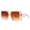 Classic Oversized Square Sunglasses  Leopard Sun Glasses Female Gradient Vintage