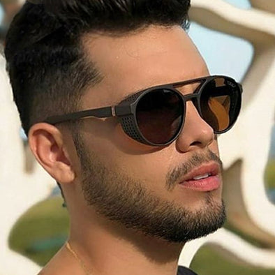 Classic Punk Sunglasses Men Brand Designer Sunglasses Men Vintage Sun Glasses for Men Punk Oculos De Sol Gafas UV400  ALI060910