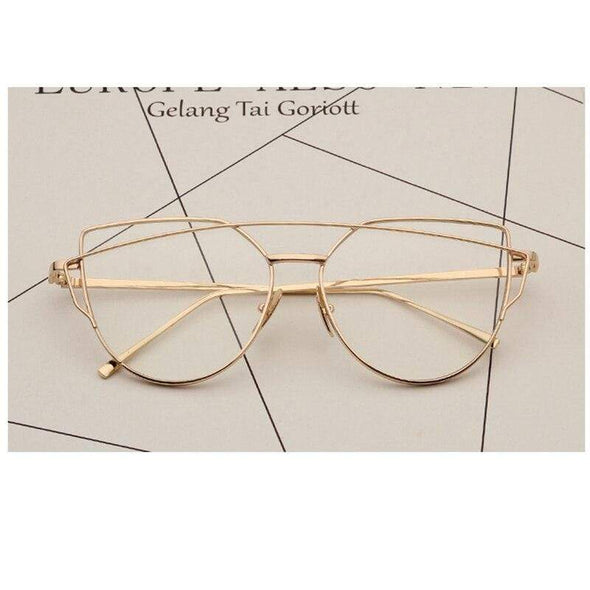 Computer Transparent Eyewear Frames Classic Brand Fashion Cat Eye Glasses For Women Oversized Spectacle Eyeglasses
