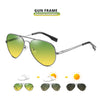 Fashion Pilot Sunglasses For Men Polarized Photochromic Day Night Driving Glasses Women Chameleon Goggles Unisex sonnenbrille