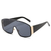 Rimless Oversized One-Piece Sunglasses Square Women Designer Shades