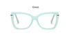Female Square Eyeglasses Sexy Leopard Fashion Brand Transparent Women's Glasses Frame Luxury Oversized Prescription Glasses