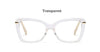 Female Square Eyeglasses Sexy Leopard Fashion Brand Transparent Women's Glasses Frame Luxury Oversized Prescription Glasses