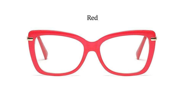 Female Square Eyeglasses Sexy Leopard Fashion Brand Transparent Women's Glasses Frame Luxury Oversized Prescription Glasses