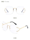 Fashion Women Rimless Sunglasses Gradient Glasses UV400