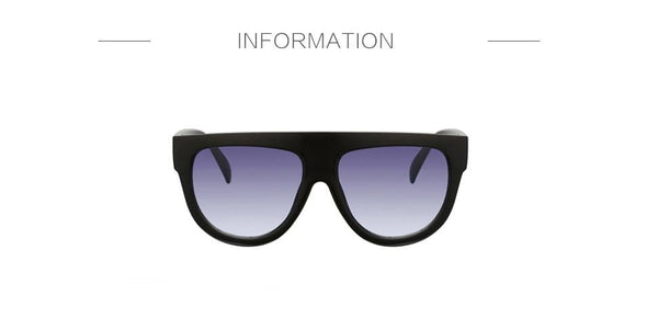 Oversized Frame Black Shades Square Sunglasses Women Oval Brand Designer Vintage Fashion Sun Glasses Female Oculos De Sol