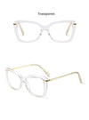 Female Square Eyeglasses Sexy Leopard Fashion Brand Transparent Women's Glasses Frame Luxury Oversized Prescription Glasses