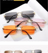 Rimless Retro Sunglasses Women Luxury Eyeglasses For Women/Men Vintage Glasses Women Mirror Oculos De Sol Feminino